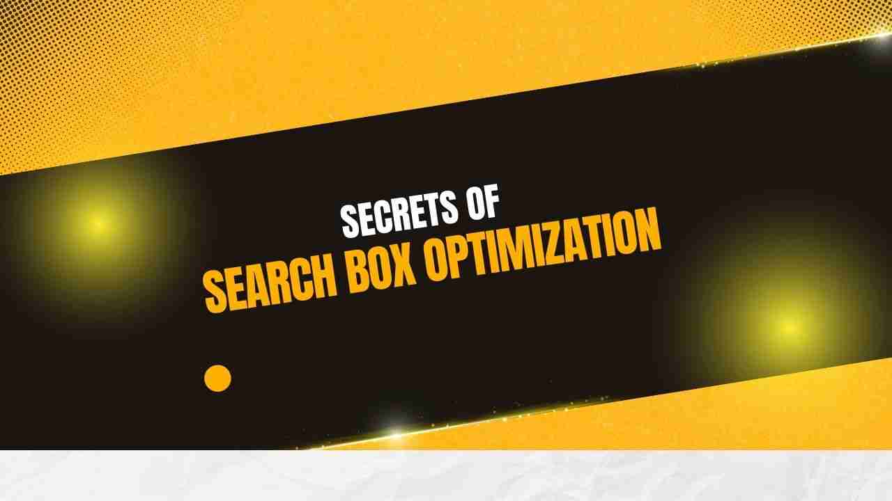 search box optimization SEO